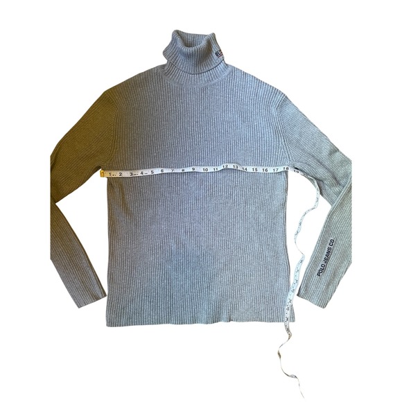 Polo Jeans Co. Ralph Lauren Turtleneck Sweater Ribbed Knit Top - Picture 3 of 5